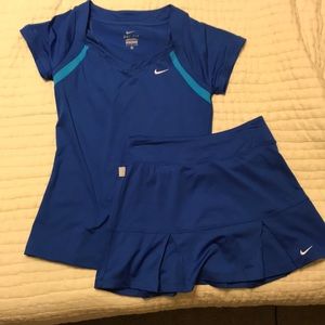 Nike cobalt tennis outfit